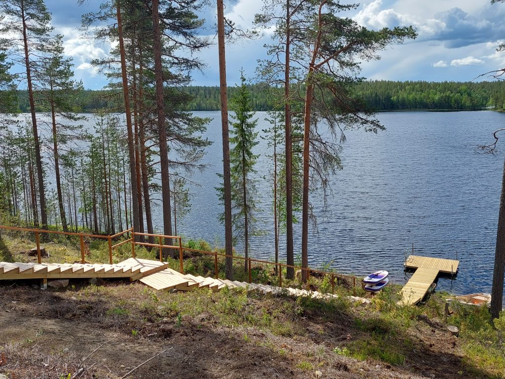 Villa Vasa in summer - privat beach and lake in Rovaniemi